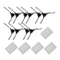 Miniatyrbild 1 av 5: 15-pack Robotdammsugare Borst Sidoborstar för Midea Vcr15 Midea Vcr16 Robotdammsugare