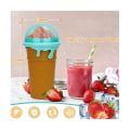 Miniatyrbilde 3 av 5: 500 ml smoothiekopp for sommeren, DIY smoothiekopp med lokk og sugerør, rask frysing