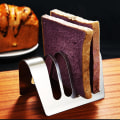Miniatyrbillede 1 af 3: Toast Stativ Brød Stativ 4 Slots Brød Stativ Rustfrit Stål Værktøj Køling Mesh Brød Stativ