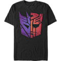 Miniatyrbillede 1 af 5: Decepticons Autobots Split Logos Transformers T-shirt M