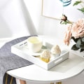 Miniatyrbilde 2 av 5: Trebrettbrett Fruktfat Rektangulært Tesett Kaffebrett-A