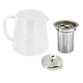 Miniatyrbillede 1 af 5: 5 Store Tekande i Klar Borosilikatglas med 304 Rustfrit Stål Infusionsfiltre til Opvarmning af Kaffe