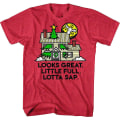 Miniatyrbilde 1 av 5: Looks Great Little Full Lotta Sap Julferie T-skjorte XXXL