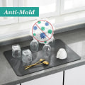 Miniatyrbild 5 av 5: Avloppsplatta i Gummi, Diskbänksmatta, Superabsorberande, Avrinningsmattor, Servisunderlägg, Flaskunderlägg, Köksunderlägg, Tallriksunderlägg Green 60x50cm