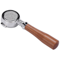 Miniatyrbilde 5 av 5: 2X 58mm Kaffemaskin i rustfritt stål e61 Baseløs filterholder Kaffebottomfri håndtak Kaffe