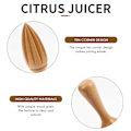 Miniatyrbillede 5 af 5: 1 stk Træ Citronpresser Mini Juicer Frugt Appelsin Juicepresser Reamer Ny Multifunktionel