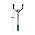 Miniatyrbillede 4 af 5: Affalds Tang Rækkevidde Værktøj Lang Arm Affaldsindsamlingsstang Alloy Affalds Klip Picker 40cm