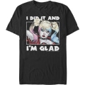 Miniatyrbillede 1 af 5: Harley Quinn I Did It And I'm Glad DC Comics T-shirt Ny L