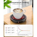 Miniatyrbillede 3 af 3: Kaffekopvarmer, 36W Kaffekopvarmer med 3 Temperaturindstillinger og 4 Timers Automatisk Frakobling