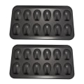 Miniatyrbild 1 av 5: 4 förpackningar med non-stick madeleineformar, bakformar 12 med skorpkaka bakplåt choklad non-stick bak
