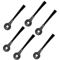 Miniatyrbilde 1 av 5: 6 stk Robot Sidebørste Iq R101ae (rv1001ae), Iq R101 (rv1001) Rv1000 Ur1005ae