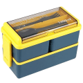 Miniatyrbild 1 av 5: Lunchbox-set, 1400 ml Lunchbox för Vuxna, 3 Fack, Matlåda för Förberedda Måltider