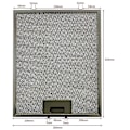 Miniatyrbillede 3 af 5: Opgraderet 3 X Servis Universal 320 X 260 Mm Metal Kogepladeemhætte Fedtfilter