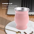 Miniatyrbild 2 av 5: Dubbelväggig rostfritt stål yerba mate-kopp tekopp set kaffemugg med 1 bombillas sugrörssked &