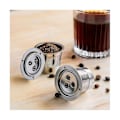 Miniatyrbilde 2 av 5: Tre Huller Gjenbrukbare Kaffe Kapsler Rustfritt Stål Gjenbrukbare Kaffe Pods Kaffe Espresso Gjenbrukbare