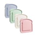 Miniatyrbild 1 av 5: 4 lunchbox-sandwichbehållare, återanvändbara sandwichbehållare, sandwichhållare bröd c