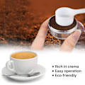 Miniatyrbilde 5 av 5: Kaffefilter i rustfritt stål, gjenfyllbar kaffekapselkopp, podholder, filtersett