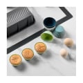 Miniatyrbillede 5 af 5: Silikonbageforme, Genanvendelige Cupcakeforme, 48 Pakke Kageforme, Standard Størrelse Muffinforme, Tallerkener