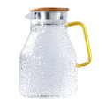 Miniatyrbillede 1 af 4: Glaskande 2000ml Termokande og Glas Sæt Kvadratisk Kedel Kogende f