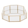 Miniatyrbillede 5 af 5: Nordisk Stil Glas Kobber Geometrisk Opbevaringskurv Enkel Stil Hjemtilbehør Organizer