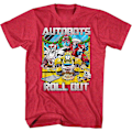 Miniatyrbilde 1 av 5: Autobots Roll Out Rød Transformers Jule-T-skjorte S