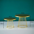 Miniatyrbillede 2 af 5: 2 stk. Metal Kage Stativ, 8/10 Tommer Søjle Cupcake Display Stativ Dessert Bakke Pie Plade