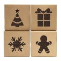 Miniatyrbilde 4 av 5: Sett med 30 Kraft Papp Emballasjebokser for Bakverk, 4x2,5 Tommer, Automatisk Pop-Up, for Julecupcakes, Cookies