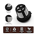 Miniatyrbilde 2 av 5: 4-pakks gjenbrukbare K-kopp-pods for Ninja Dual Brew kaffemaskin, gjenbrukbare K-pods for alltid K-kopp kaffe