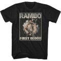 Miniatyrbild 1 av 5: Distressed First Blood Poster Rambo T-shirt S