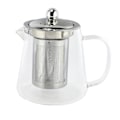 Miniatyrbillede 2 af 5: 5 Store Tekande i Klar Borosilikatglas med 304 Rustfrit Stål Infusionsfiltre til Opvarmning af Kaffe