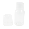 Miniatyrbillede 2 af 5: 4X Vandflaske med tumblerglas, varm og kold vandflaskesæt, natbordsvandtank, høj temperatur