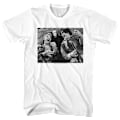 Miniatyrbillede 1 af 5: Sort og Hvid Luftguitar Bill og Ted T-shirt M