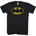 Miniatyrbild 1 av 5: Distressed Bat Symbol Batman T-shirt Ny M