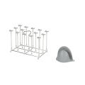 Miniatyrbilde 1 av 5: Ninja Dobbelt Stålspyd Stativ Tilbehør Kebab Stativ Holder