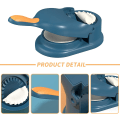 Miniatyrbilde 3 av 5: 2 i 1 Dumpling Maker, Kjøkken Dumpling Making Tool, Dumpling Mould Print, Dumpling Skin Maker Dumpling Moulds Blue