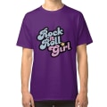 Miniatyrbild 1 av 5: Rock n' Roll Girl T-shirt purple XL