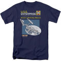 Miniatyrbillede 1 af 5: Enterprise Ejere Workshop Manual Star Trek T-Shirt XL