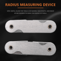 Miniatyrbilde 2 av 5: Radiusmålersett, 4 stk Rustfritt Stål Radius Fillet Måleverktøy (R0.3-1.5/ R1-6.5/ R7-14.5