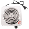 Miniatyrbillede 3 af 5: Elektrisk Enkelt Kogeplade, Kompakt og Bærbar, Justerbar Temperatur Kogeplade, 1500W, Hvid