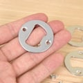 Miniatyrbillede 3 af 5: Flaskeåbner indsætningskit, 40 sæt runde indsænkede flaskeåbner kit til gør-det-selv nøglering øl skruenøgle kan robot