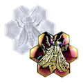 Miniatyrbillede 2 af 5: 3D bi-harpiksform, insekt silikoneform til epoxyharpiks, vægophængsdekoration form, unikt design