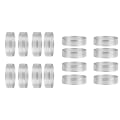 Miniatyrbilde 1 av 4: 16 stk. Pai-ringer, Varmebestandige Perforerte Kake-Mousse-Ringer Runde Dobbeltrulle Pai-Ringform, 6 cm