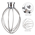 Miniatyrbillede 4 af 5: Rustfrit Stål 6 Tråds Piskeris 4,5 Qt Til KitchenAid Stand Mixer K45ww Ksm90 K45