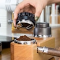 Miniatyrbillede 4 af 5: Espresso Malet Holder Træfyldning og Trykestativ, A