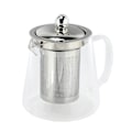 Miniatyrbillede 3 af 5: 5 Store Tekande i Klar Borosilikatglas med 304 Rustfrit Stål Infusionsfiltre til Opvarmning af Kaffe
