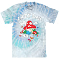 Miniatyrbillede 1 af 5: Tie Dye Lazy Day Smølfer T-shirt M