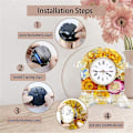Miniatyrbild 3 av 3: 6 st Klock Resin Form Klockdelar, Klock Epoxi Gjutning Resin Form Klockdelar