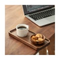 Miniatyrbilde 2 av 5: Valnøttbrett i massivt tre, lite rektangulært brett, serveringsbrett, baderomsbrett, tebrett, kaffebrett