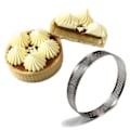 Miniatyrbillede 5 af 5: Æg T-formet Ring Perforeret Rustfrit Stål Bagekageform Dessertbutik