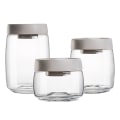 Miniatyrbild 1 av 5: Lufttäta förvaringsburkar för kök, snacksburkar i glas, nötter, 3-pack